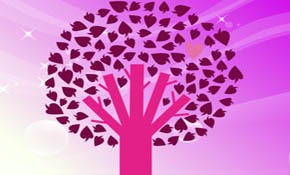 Vector tree with heart